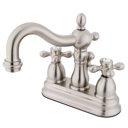 Kingston Brass Heritage, 4" Centerset Bathroom Faucet, Brushed Nickel KB1608AX